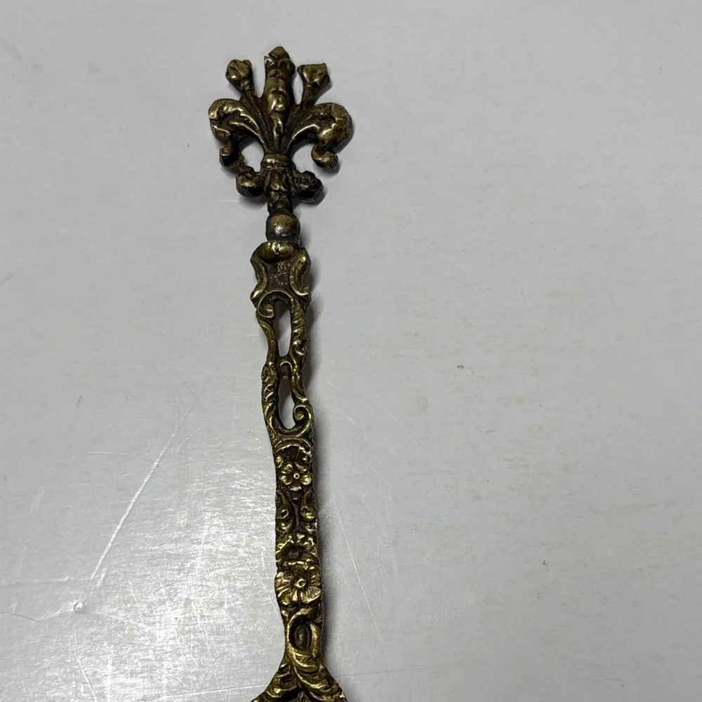 Vintage Montagnani Ornate Gold Serveware Spoon